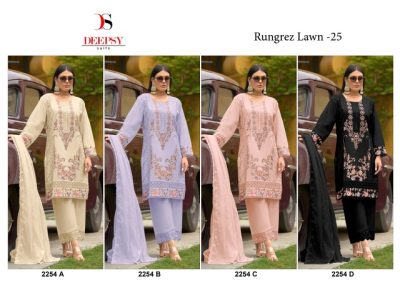 DEEPSY SUITS RUNGREZ LAWN 25 PURE COTTON SUITS