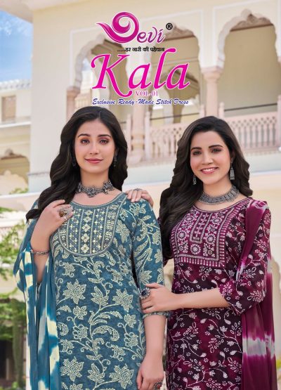 DEVI KALA VOL 1 RAYON PRINTED READYMADE KURTI