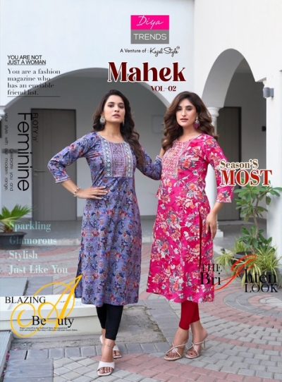 DIYA TRENDS MAHEK VOL 2 RAYON PRINTED KURTI