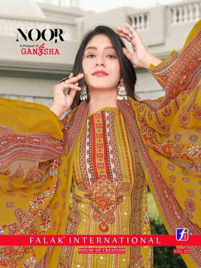 FALAK NOOR VOL 2 LAWN KARACHI SUITS CATALOGUE