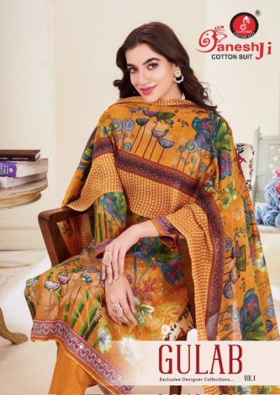 GANESHJI GULAB VOL 1 DRESS MATERIAL SUPPLIER
