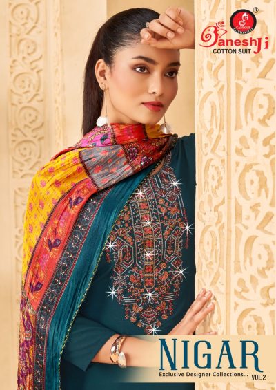 GANESHJI NIGAR VOL 2 DRESS MATERIAL MANUFACTURER