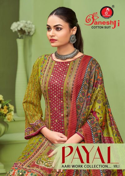 GANESHJI PAYAL VOL 1 COTTON PRINTED SUITS