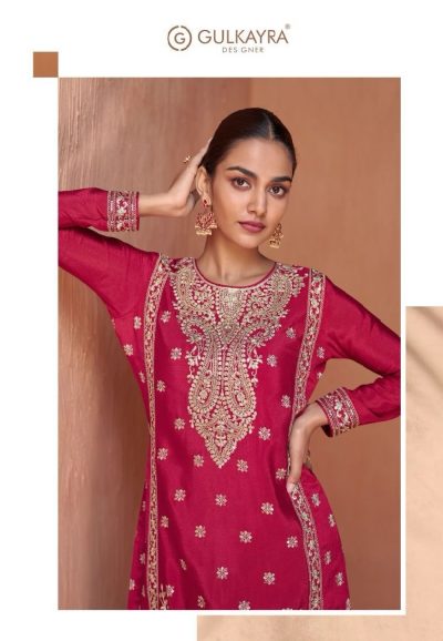 GULKAYRA DESIGNER GAZAL REAL CHINON FANCY SUITS