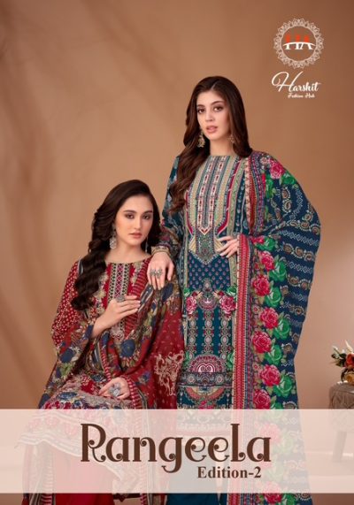 HARSHIT FASHION RANGEELA EDITION 2 VISCOSE SUITS