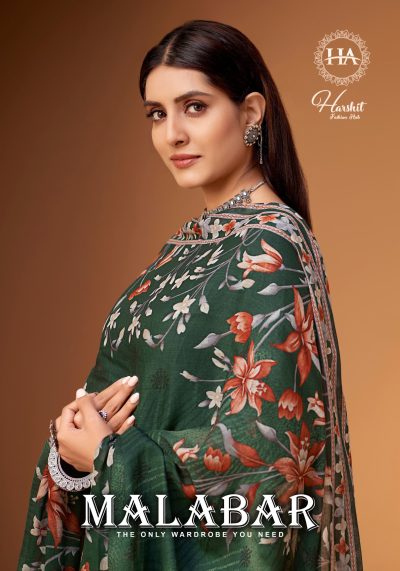 HARSHIT MALABAR PURE JAM COTTON PRINTED SUITS