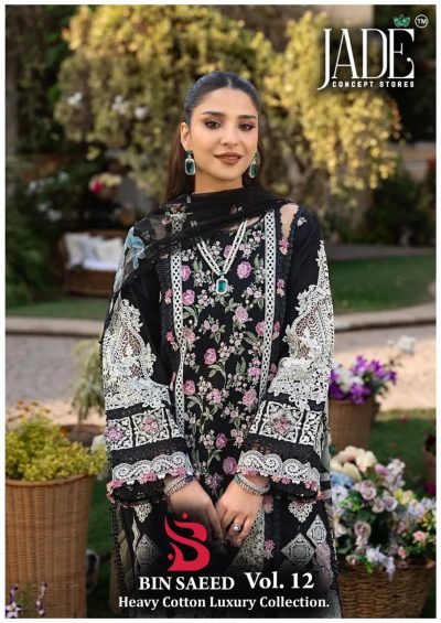 JADE BIN SAEED VOL 12 LAWN KARACHI SUITS CATALOG