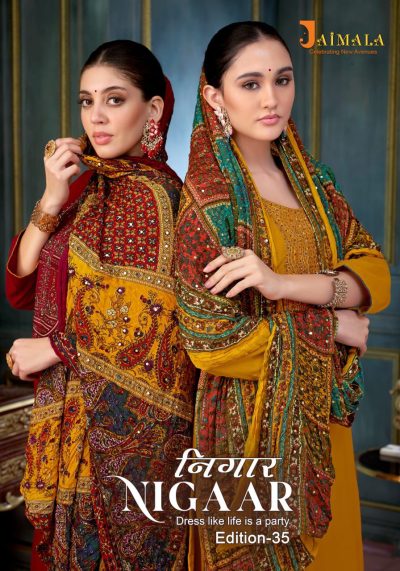 JAIMALA NIGAAR EDITION 35 PURE RAYON SUITS SUPPLIER