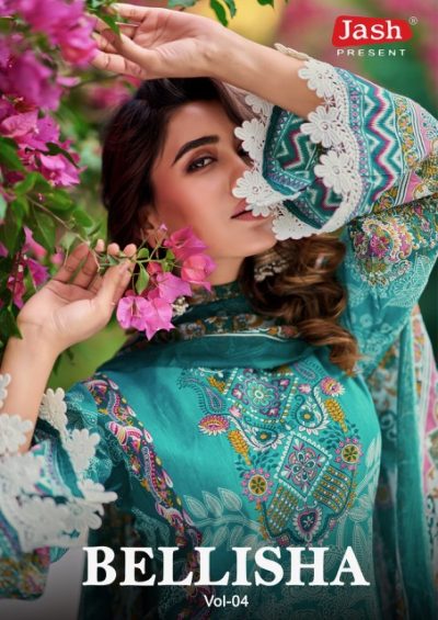 JASH BELLISHA VOL 4 PURE COTTON SUITS CATALOG
