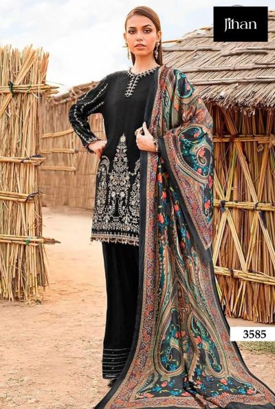 JIHAN 3585 PURE HEAVY COTTON SUITS WHOLESALER