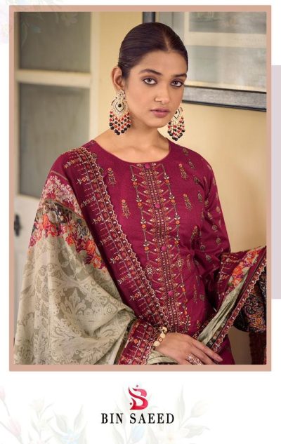 JIHAN BIN SAEED 3537 LAWN PRINTED SALWAR SUIT