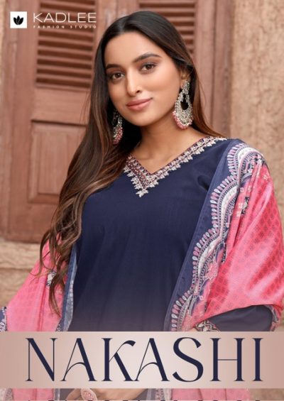 KADLEE NAKASHI COTTON EMBROIDERY KURTI CATALOGUE