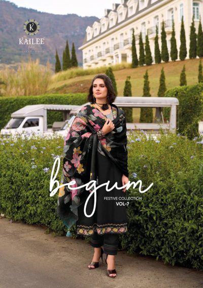 KAILEE FASHION BEGUM VOL 7 FANCY EMBROIDERY KURTI