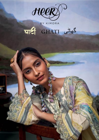 KIMORA HEER GHATI PURE LINEN PRINTED SUIT SUPPLIER