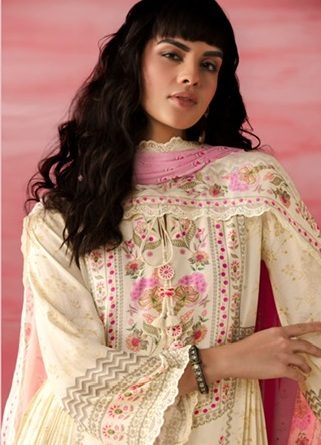 KIMORA HEER JIMMY MUSLIN PRINTED SALWAR SUITS