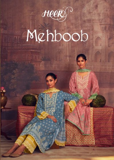 KIMORA HEER MEHBOOB MUSLIN PRINTED SALWAR SUITS