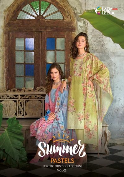 LADY LEELA SUMMER PASTELS VOL 2 PURE COTTON KURTI