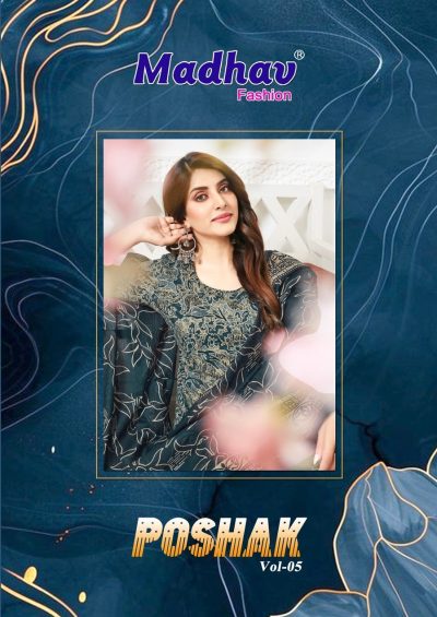 MADHAV POSHAK VOL 5 COTTON PRINTED SUIT