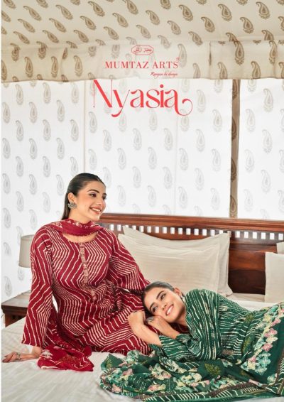 MUMTAZ ARTS NYASIA PURE JAM SATIN SUITS CATALOG