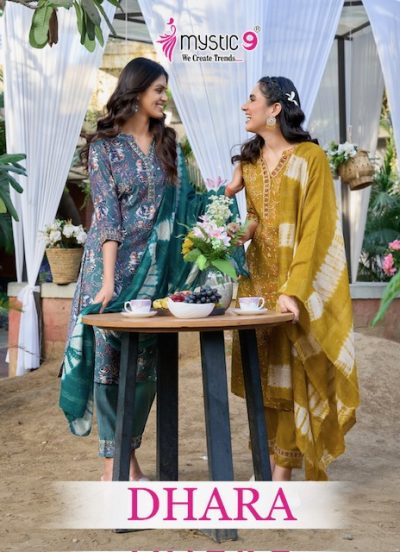 MYSTIC 9 DHARA VOL 1 READYMADE KURTIS CATALOGUE