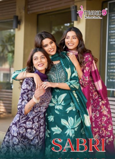 MYSTIC 9 SABRI VOL 6 RAYON PRINTED READYMADE KURTI