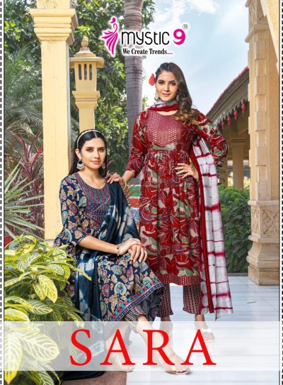 MYSTIC 9 SARA VOL 16 RAYON READYMADE KURTI