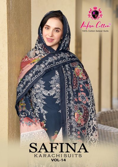 NAFISA COTTON SAFINA VOL 14 KARACHI SUITS WHOLESALE