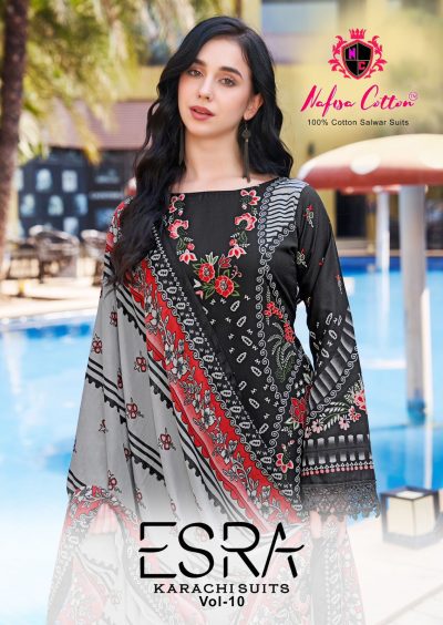 NAFISHA COTTON ESRA VOL 10 KARACHI SUITS SUPPLIER