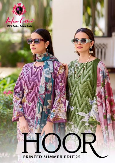 NAFISHA COTTON HOOR VOL 25 KARACHI PRINTED SUITS