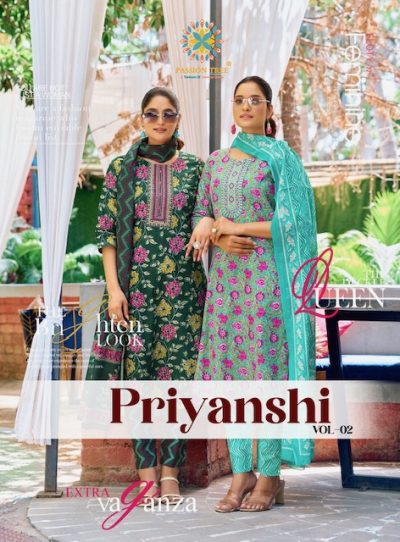 PASSION TREE PRIYANSHI VOL 2 PRINTED COTTON KURTI