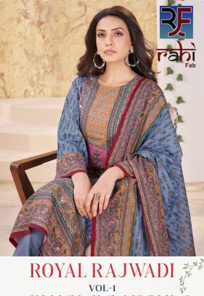 RAHI FAB ROYAL RAJWADI VOL 1 COTTON DRESS MATERIAL
