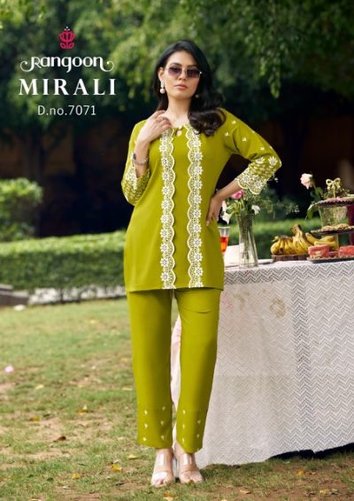 RANGOON MIRALI VISCOSE RAYON CO ORD SET SUPPLIER