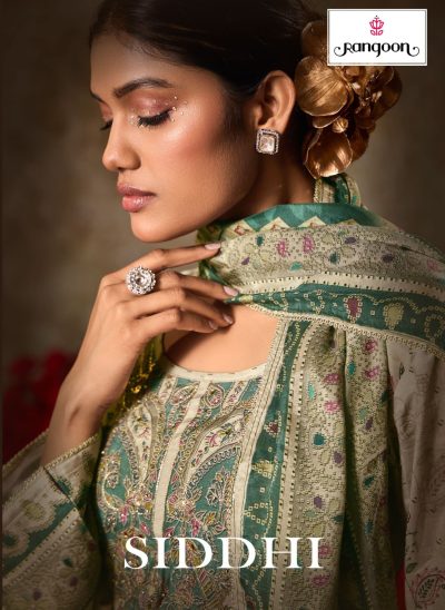 RANGOON SIDDHI PURE MUSLIN PRINTED SUITS SUPPLIER