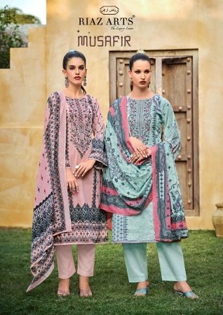 RIAZ ARTS MUSAFIR VOL 25 PURE LAWN KARACHI SUITS