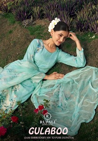 RUPALI FASHION GULABOO JAAM SATIN PRINTED SUITS