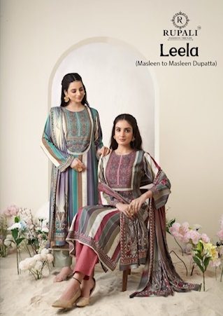 RUPALI FASHION LEELA VISCOSE MUSLIN PRINTED SUITS