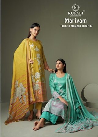 RUPALI FASHION MARIYAM JAAM SATIN PRINTED SUITS