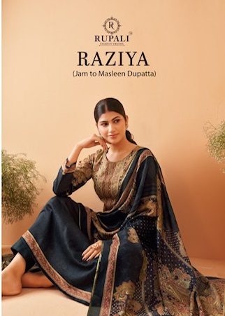 RUPALI FASHION RAZIYA JAAM SATIN PRINTED SUITS