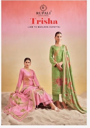 RUPALI FASHION TRISHA JAAM SATIN SUITS SUPPLIER