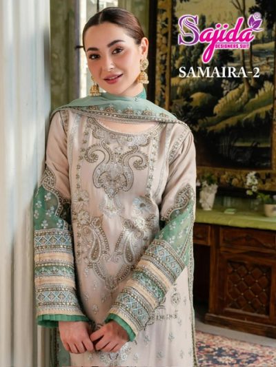 SAJIDA SAMAIRA VOL 2 GEORGETTE EMBROIDERY SUITS