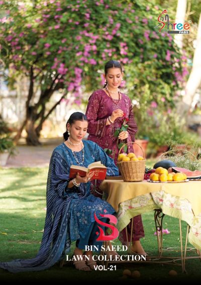 SHREE FABS BIN SAEED VOL 21 LAWN COLLECTION