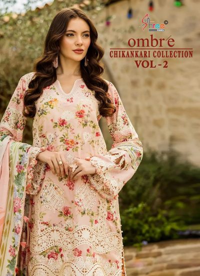 SHREE FABS OMBRE VOL 2 CHIKANKARI COLLECTION