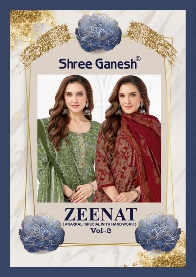 SHREE GANESH ZEENAT VOL 2 COTON PRINTED SUITS