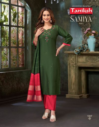 TANIKSH SAMIYA VOL 1 HAND WORK KURTIS CATALOG