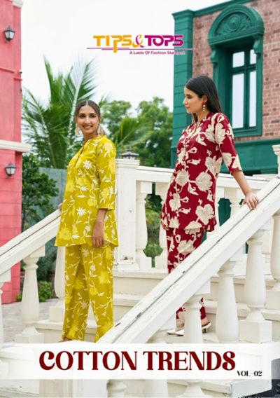 TIPS & TOPS COTTON TRENDS VOL 2 CO ORD SET SUPPLIER