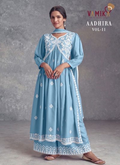 VAMIKA AADHIRA VOL 11 PURE RAYON NARYA STYLE KURTI