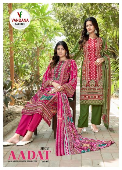 VANDANA FASHION AADAT VOL 2 VISCOSE PRINTED SUITS