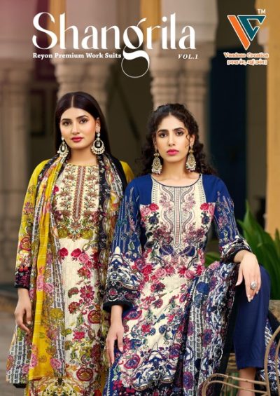 VANDANA‎ CREATION SHANGRILA‎ VOL 1 RAYON SUITS