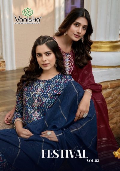 VANISKA FESTIVAL VOL 3 PRINTED READYMADE KURTI