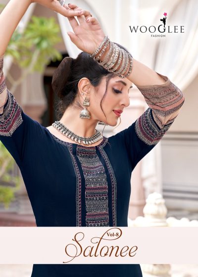 WOOGLEE SALONEE VOL 8 HEAVY RAYON KURTIS CATALOGUE